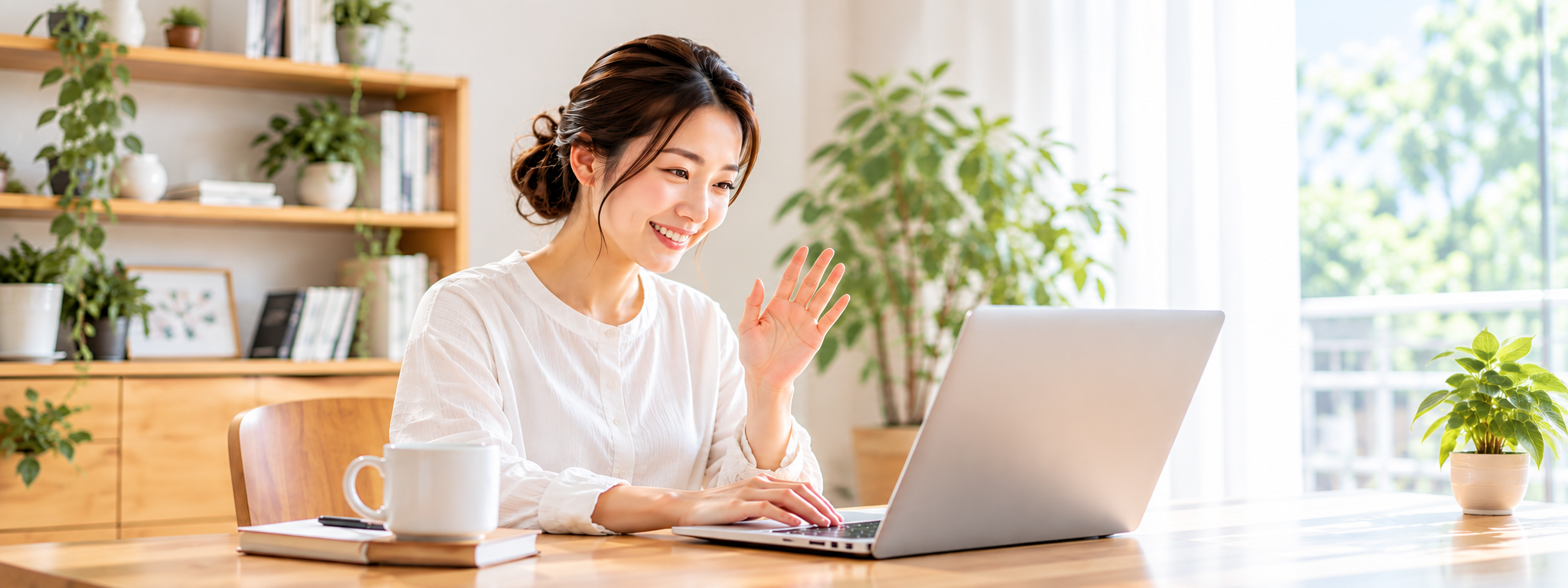 オンラインでHealing Life Styleの講座を受講する様子